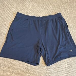 ALO Yoga Men's Deep Blue Athletic Shorts